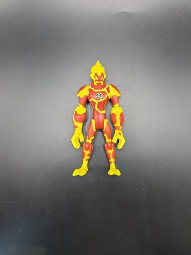 RARE Ben 10 OMNIVERSE HEATBLAST Action Figure 4" Bandai 2012 Cartoon Network VGC - Picture 8 of 10