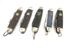 Vintage Lot of 5 Boy Scout and Cub Scout Pocket Knives Z0098
