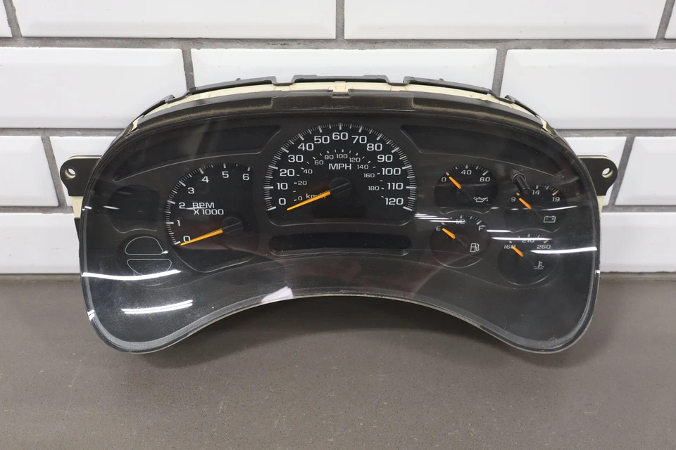 03-05 Chevy Silverado Sierra GMT800 Speedometer Cluster Blue LED's 189K 15114649 - Image 2 of 4