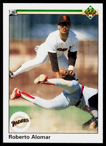 Roberto Alomar, 1990 Upper Deck, #346, San Diego Padres,