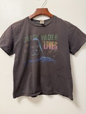 Junk Food Star Wars Darth Vader Lives Vintage Style Black T-Shirt Kids Medium 8