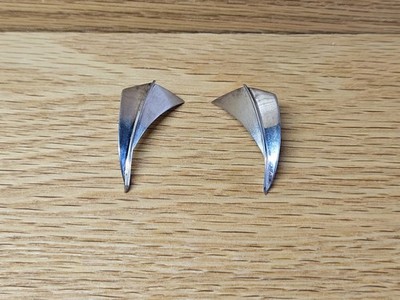 MCM Vintage Studio Sterling Silver Earrings 1970s
