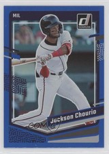 2023 Panini Donruss Holo Blue Jackson Chourio #106 1e8l