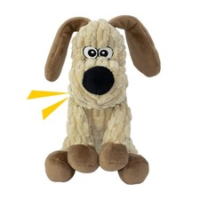 MeetYooo Squeaky Stuffed Dog Toys, Chew Toy for Large Medium Medium, Khaki