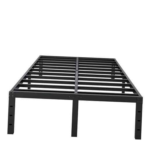 Bed Frame Queen Size, 18 Inch Heavy Duty Queen Bed Frame Metal Platform No Box-image