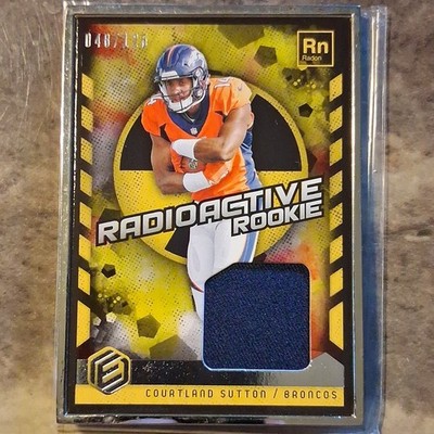 Panini Elements 2018 Courtland Sutton Broncos Radon RC Patch RRM-CS /125