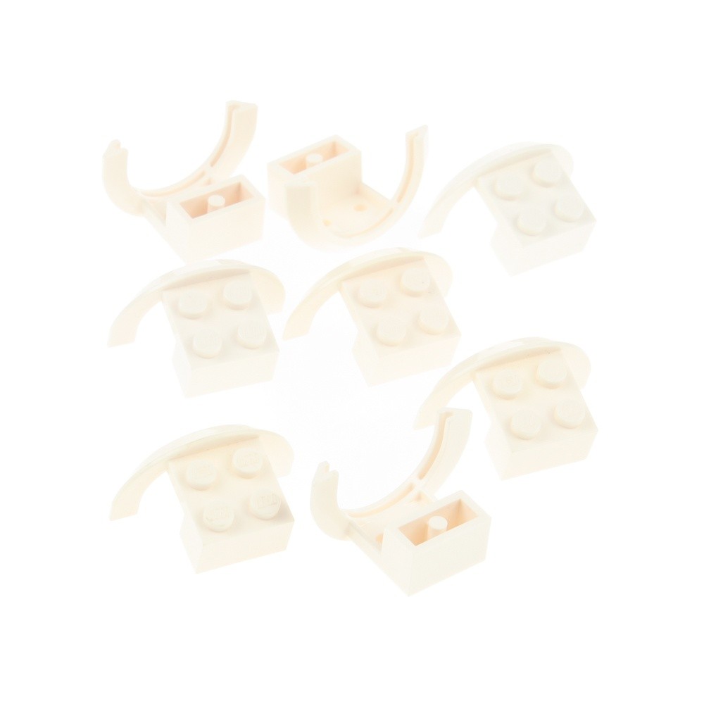 8X Lego Wheel Arch 4X2 1/2 X 1 2/3 White Fender Wheel Cover 4259940 50745