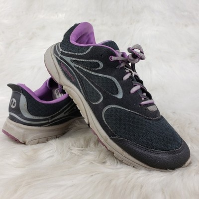 MERRELL Bare Access Arc Black Purple Lightweight Active Outdoor Shoes Women Sz 9