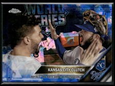 Kansas City Clutch Hosmer Moustakas 2016 Topps Chrome Sapphire Edition #387