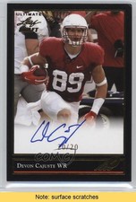 2016 Leaf Ultimate Draft 1992 Rookie Gold 20/20 Devon Cajuste Auto READ 0b2