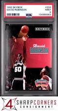 1992 SKYBOX #224 DAVID ROBINSON SPURS HOF PSA 9