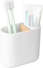 Toothbrush Holders Bamboo Electric Toothbrush Holder Bathroom Storage Organizer