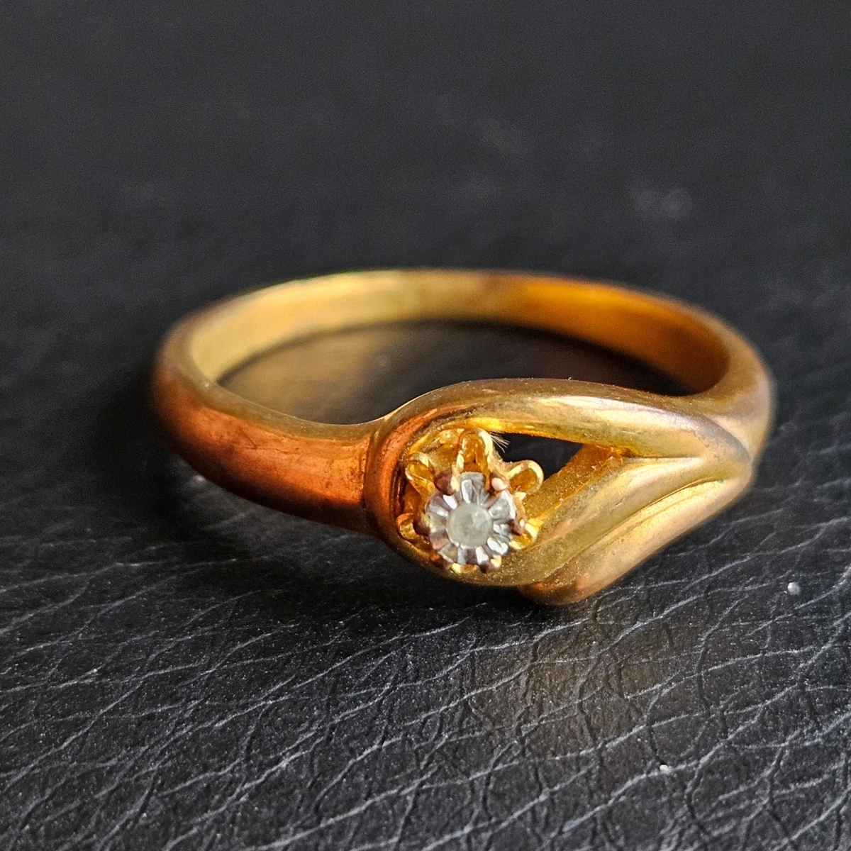 Bagues fantaisie Cercle Plaqué or Sans pierre Jaune - 40680223206R33