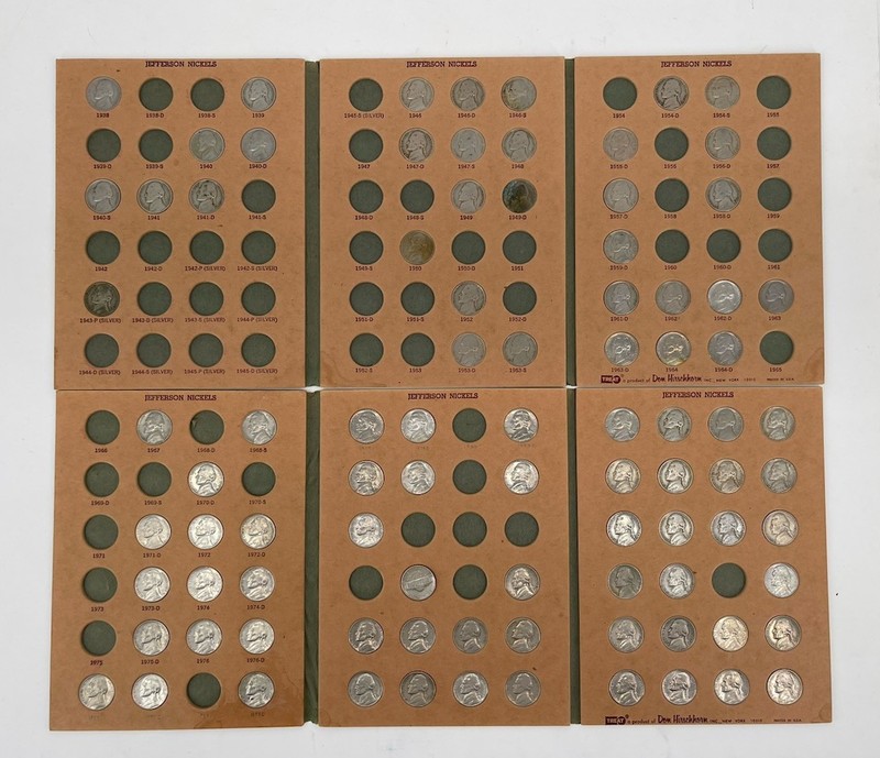 Whitman Jefferson Nickel Folders, 1938-1965 & 1966 To Date, Lot Of 2.