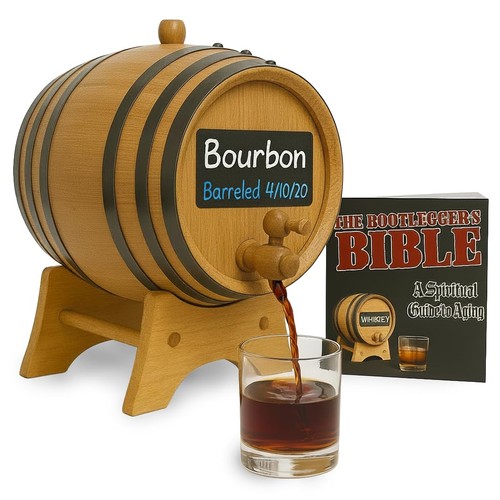 Thousand Oaks Barrel 1 Liter Mini Charred American Oak Bourbon Aging Barrel