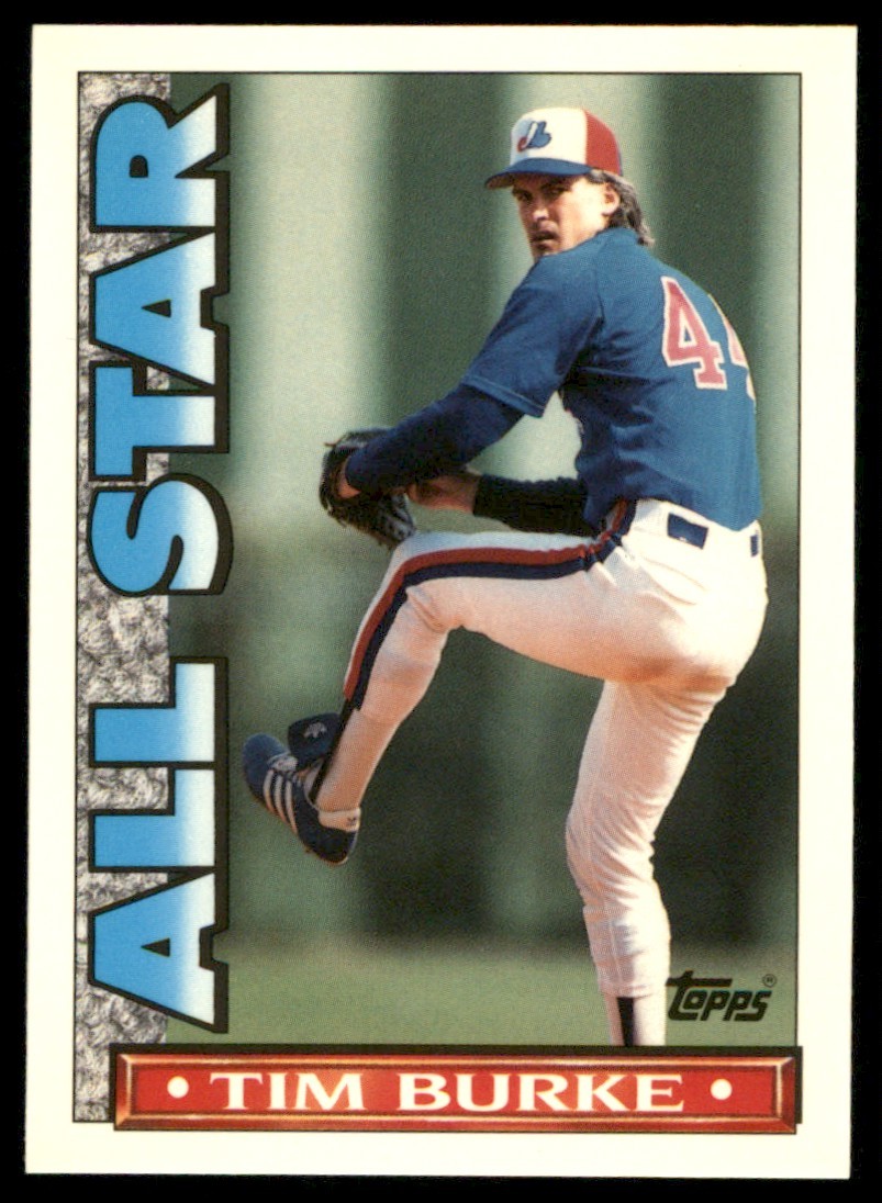 1990 Topps TV All-Stars #60 Tim Burke Montreal Expos