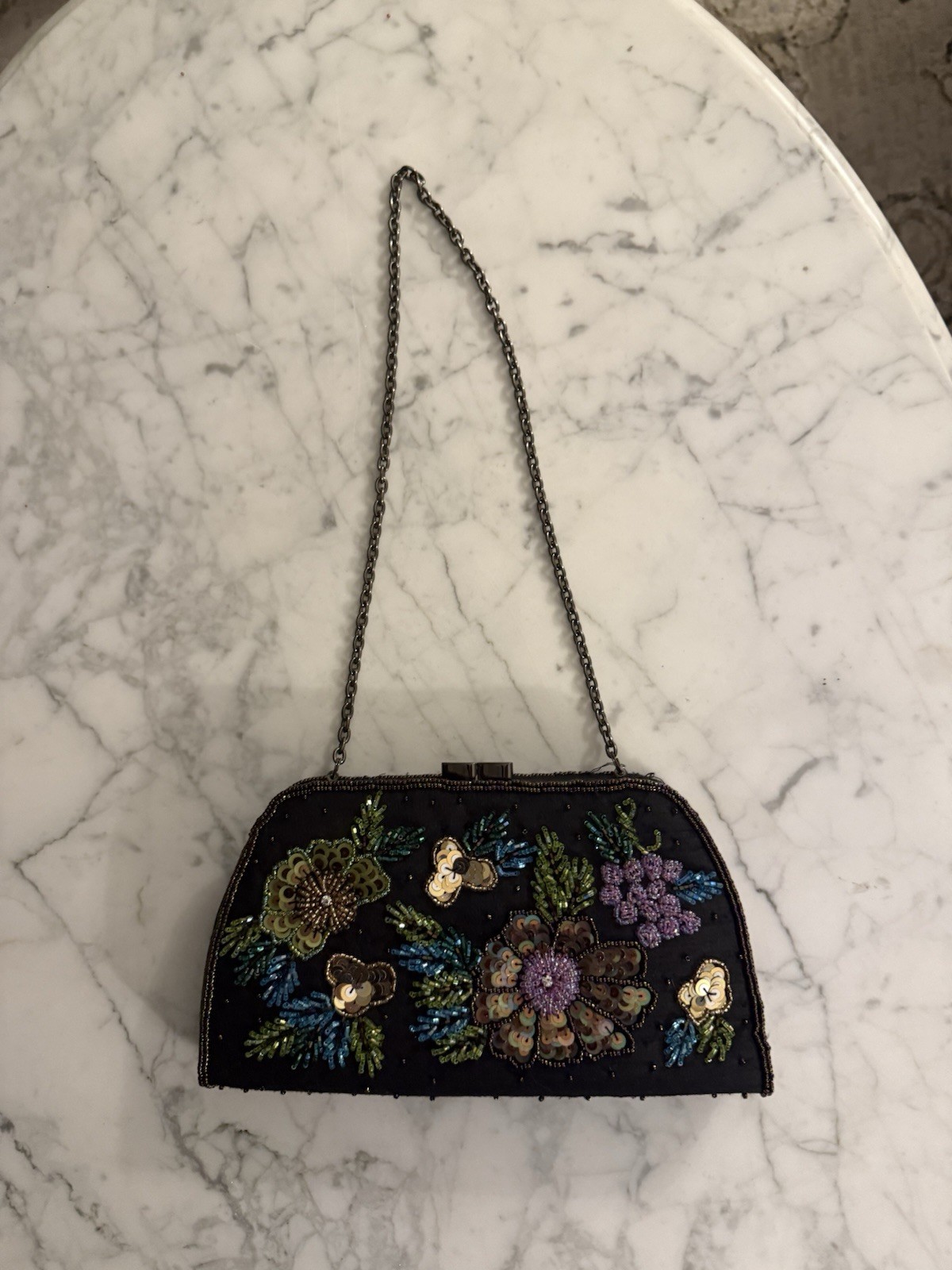 SPECIAL TALBOTS UNIQUE SEQUNS BEADED Evening Clut… - image 2