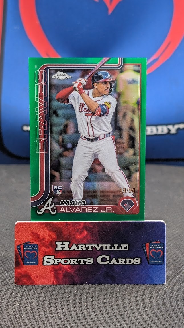 2025 Topps Chrome - Nacho Alvarez Jr #75 True Green Refractor /99 Rookie RC