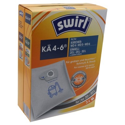 Swirl 3 bags 30L 59-70mm vacuum cleaner bin Einhell Karcher Siemens Bosch