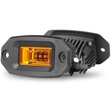 Flush Mount Amber Led Lights 20w Flood Beam Amber Fog Light Led Flush Pod Bum...