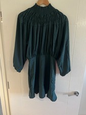 AX Paris Women’s Green Smocked Mini Dress - Size 10 (UK)