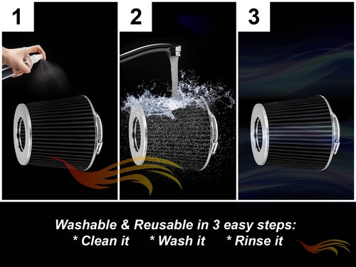 Short Ram Air Intake Kit + BLACK Filter for 95-02 Accord 2.7L 3.0L V6 LX EX EX-R - Picture 8 of 8