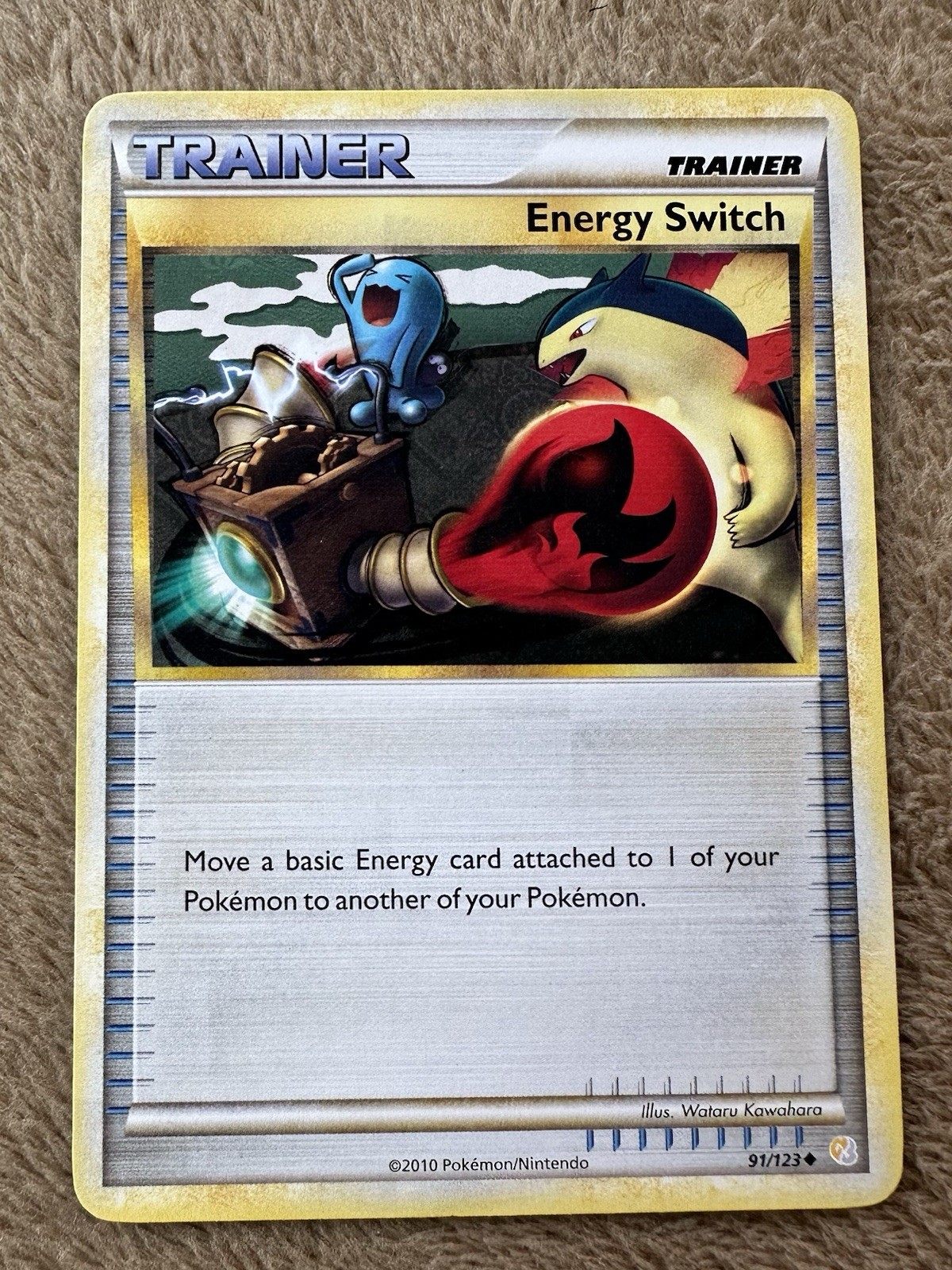 2010 Pokémon TCG HeartGold SoulSilver Trainer Energy Switch Non-holo 91/123 LP