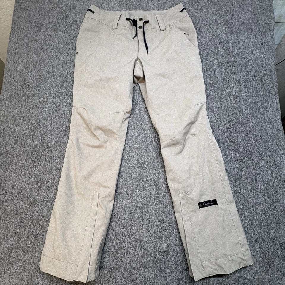 Pantalones aislantes RIDE Snowboard Cap3L para mujer medianos beige Cappel esquí Foto 2 de 4