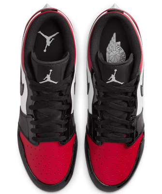 Air Jordan トレーニングシューズ (JORDAN1 TD LOW) Jordan 1 Low TD Football Cleat Patent Bred Toe Red Black Men's