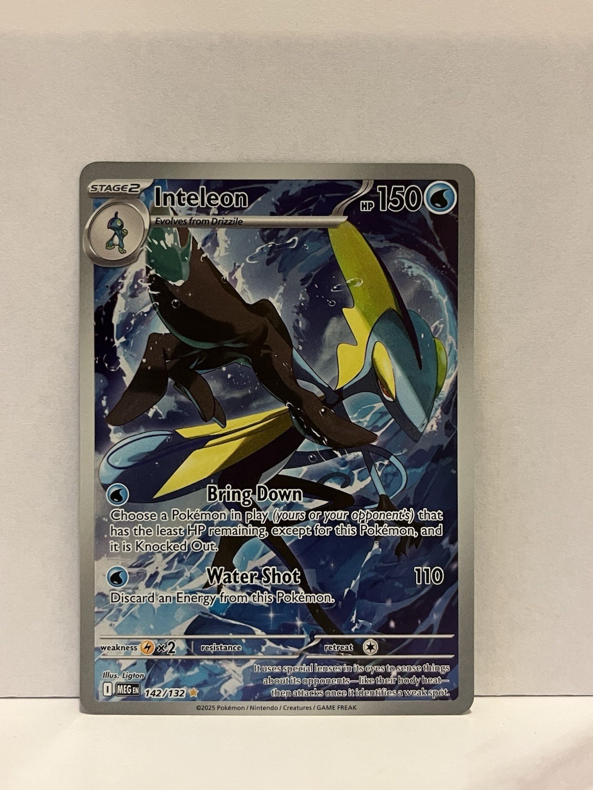 Inteleon 142/132 Illustration Rare Pokémon TCG Mega Evolution