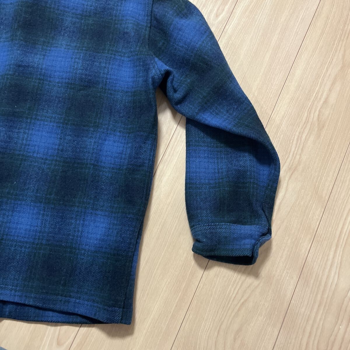 Pendleton Wool Jacket M Check Pattern Vintage Use… - image 7