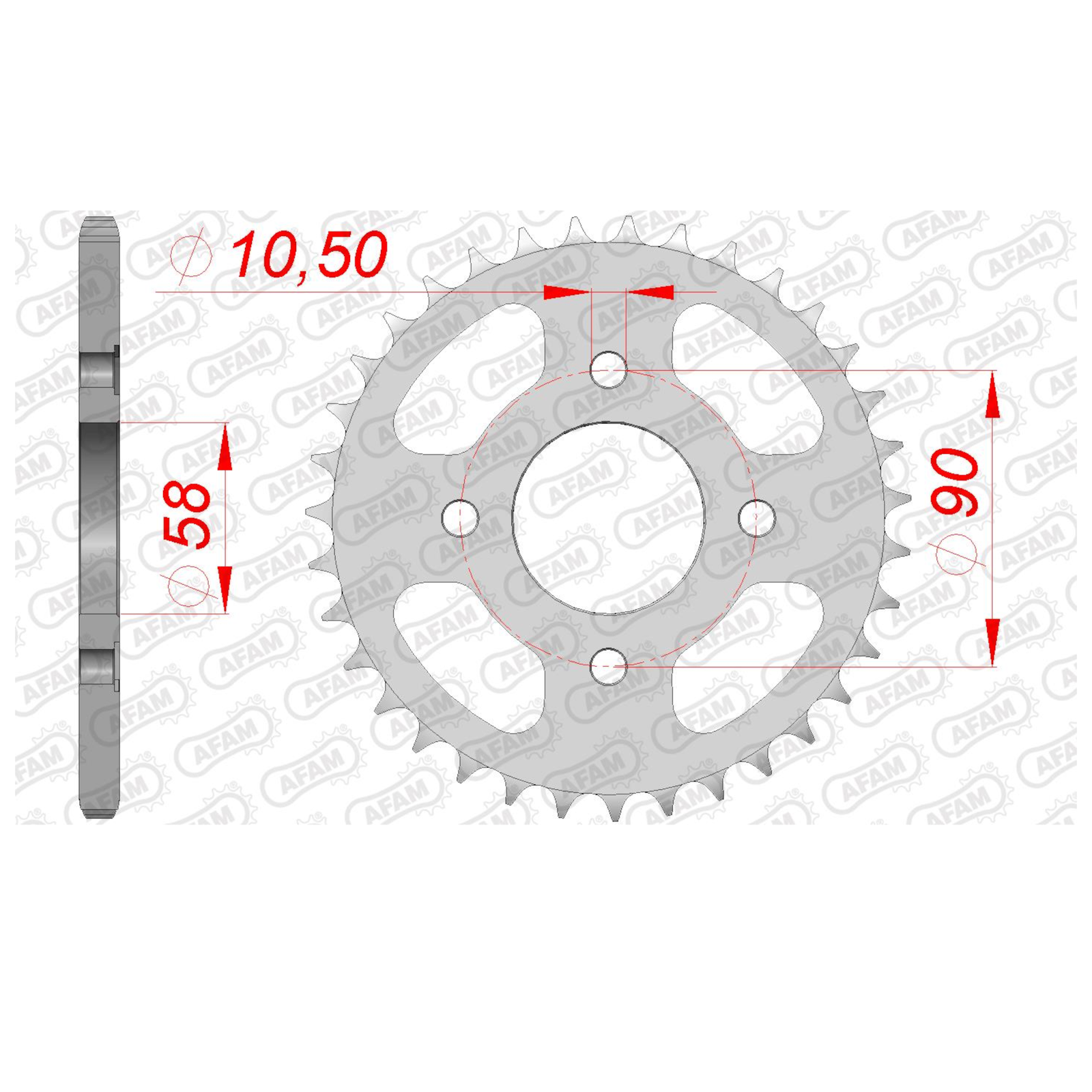 Sprocket for HONDA CM 250 1983-1984 40T Rear AFAM
