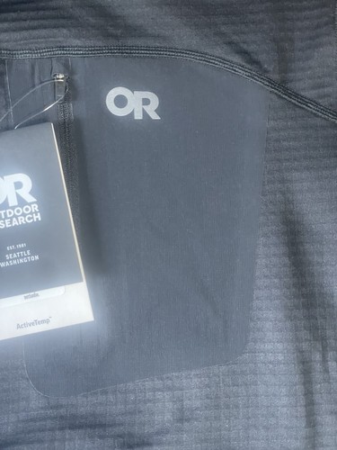 Outdoor Research Vigor Grid Fleece Pullover Hoodie Mens Medium Gator Pocket - Picture 2 of 11