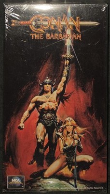 Conan The Barbarian VHS 1990 MCA Universal FACTORY SEALED w/ Watermarks
