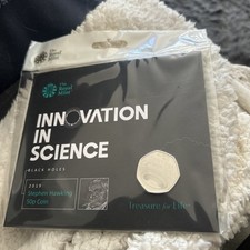 2019 50P-STEPHEN HAWKING FIFTY PENCE- BRILLIANT UNCIRCULATED BU COIN PACK as pic