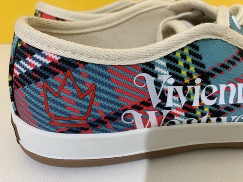 Vivienne Westwood Vegan Shoe Sneakers New In The Box Tartan Style ๐๐ธ๐ - Picture 9 of 18