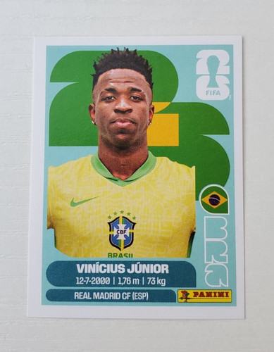 Vinicius Junior 2026 Panini FIFA World Cup Sticker Collection Extra card