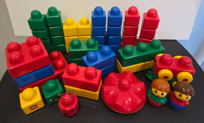 Lego Duplo Primo Blocks Toys 49 pc lot preschool toddler baby building vintage