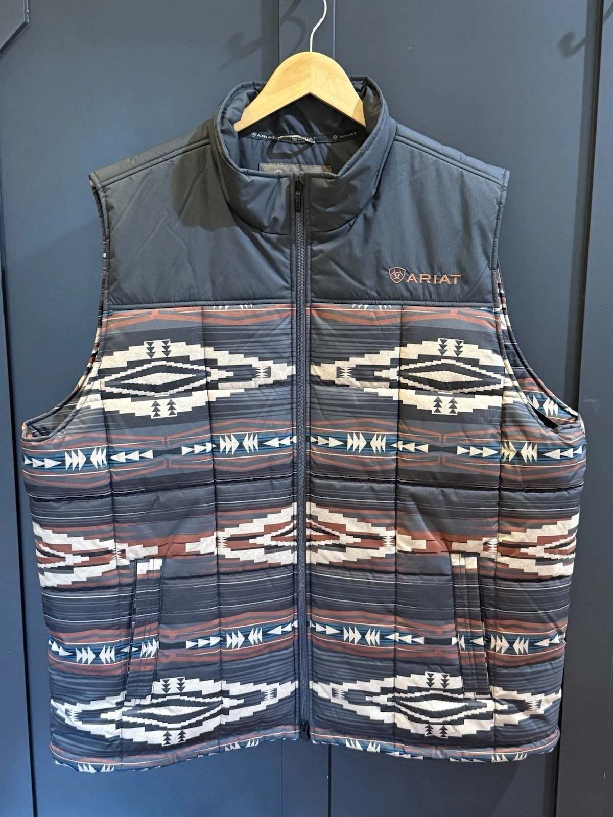Ariat Crius Ins Insulated Vest Mens 2XL Big Tall SOUTHWEST Aztec Conceal $90