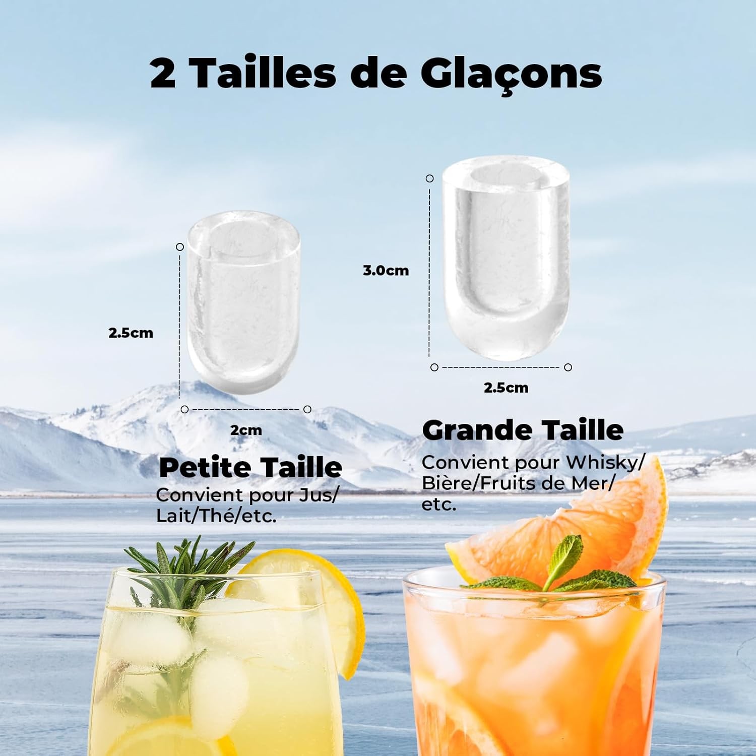 Machine à glaçons 12kg Acmeenjoy pour ne plus manquer de glace