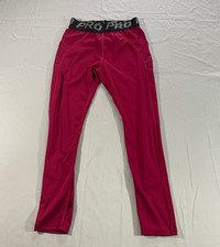 Shein Pro Leggings Polyester Red Athletic Compressed Womens Size Small