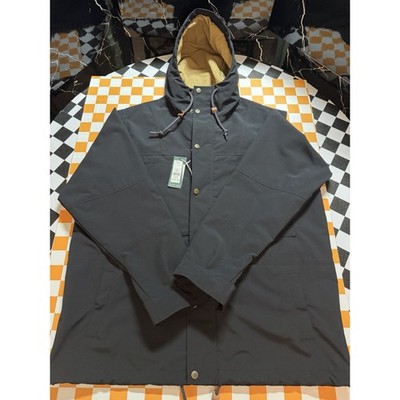 Alpine Design Sport Jacket Mens L Black Hood Rain WInd Water Resistant $128 NWT