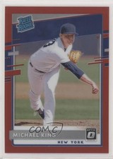 2020 Panini Donruss Optic Rated Rookies Red Prizm 2/60 Mike King Michael #81 wd9