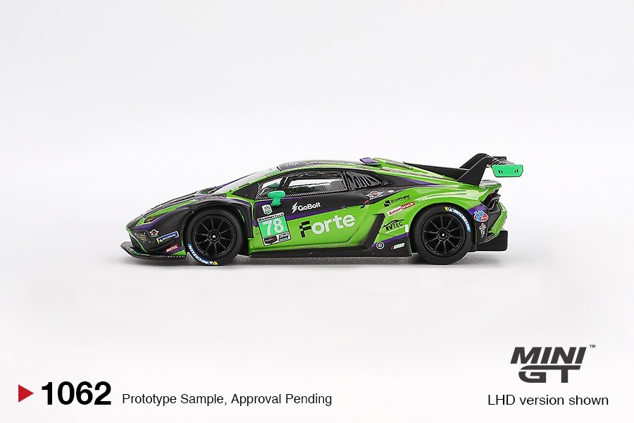 ミニカー MINIGT Lamborghini Huracan GT3 EVO #4 Mini GT 1:64 Lamborghini Huracán GT3 EVO2 #78 Forte Racing 2024