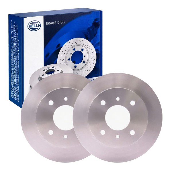 2X Hella Bremsscheiben 258Mm Hinten Passend FüR Nissan Almera Primera 523-image