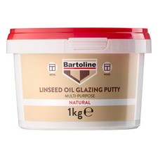 Bartoline Linseed Oil Glazing Putty 1kg Multi Purpose Window & Frame Sealant