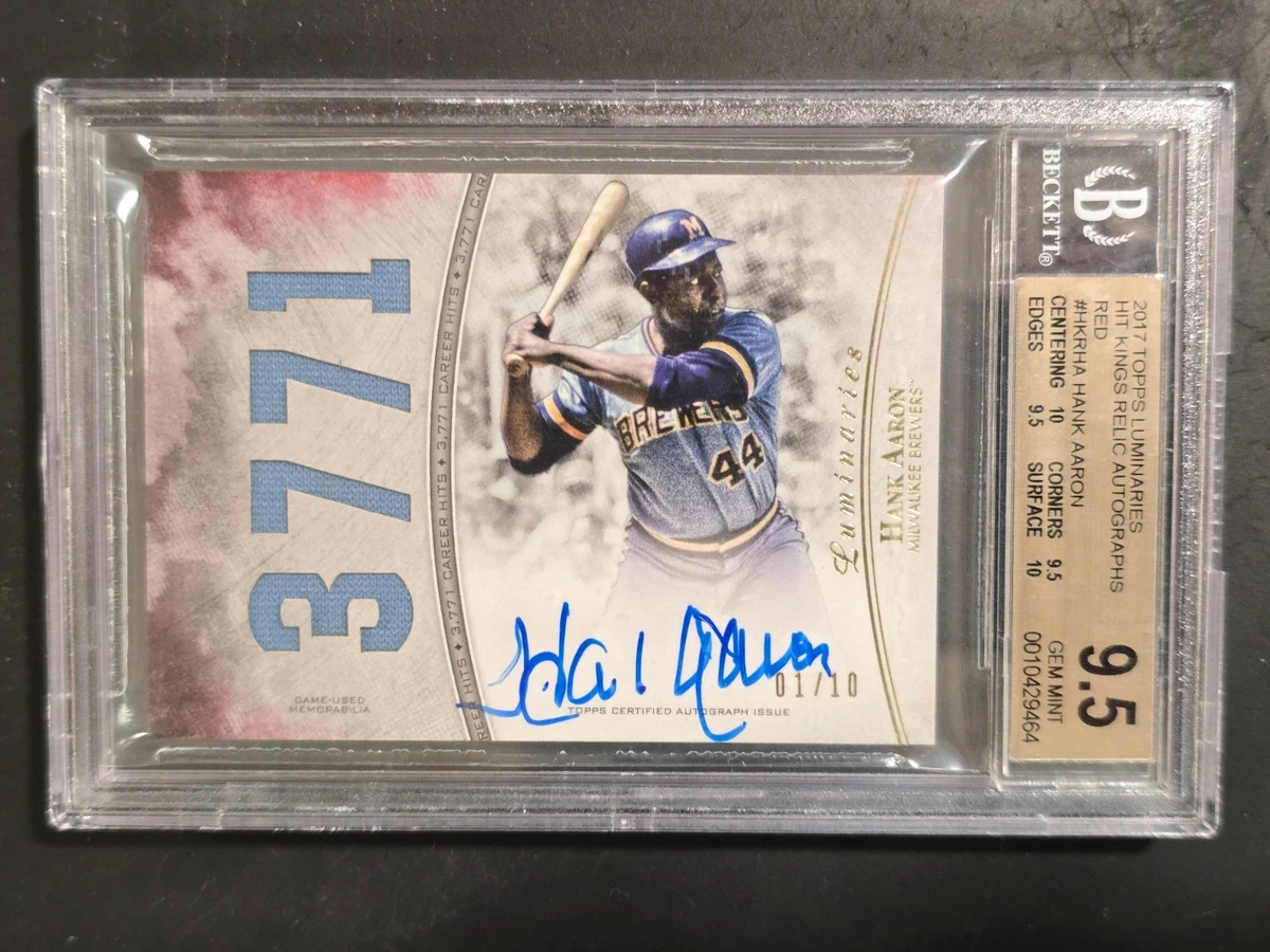 Hank Aaron Autographed Baseball Cards for sale | eBay