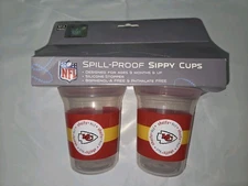 Kansas City Chiefs Sippy Cup 2-Pack - 5oz Infant Baby Baby Fanatic NFL NEW