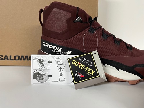 Womens Salomon Cross Hike Mid Gore-Tex GTX 2 WATERPROOF Hiking Boots Two Colors - Picture 10 of 44
