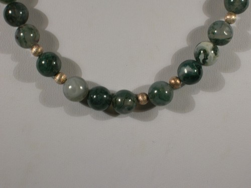 20" Agate Bead Necklace - Picture 2 of 2